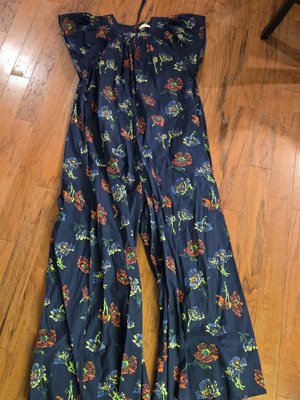 Ulla Johnson Coralie Jumpsuit in Midnight Floral Size 6